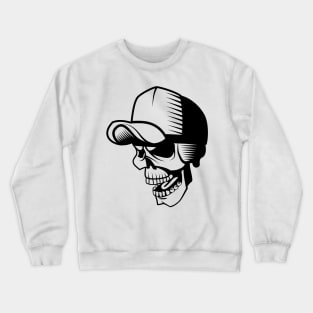 Skull With Cap Crewneck Sweatshirt